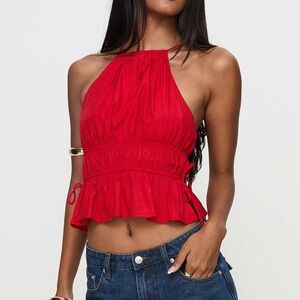 Princess Polly Rozier Top Red
